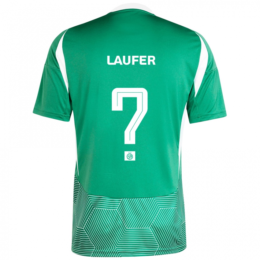 Kinder Ronny Laufer #0 Grün Weiß Heimtrikot Trikot 2024/25 T-Shirt Schweiz