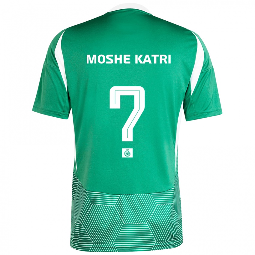 Kinder Roy Moshe Katri #0 Grün Weiß Heimtrikot Trikot 2024/25 T-Shirt Schweiz