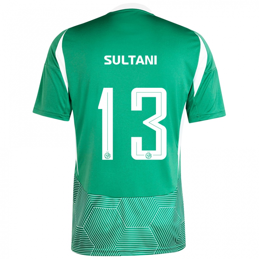 Kinder Tomás Sultani #13 Grün Weiß Heimtrikot Trikot 2024/25 T-Shirt Schweiz