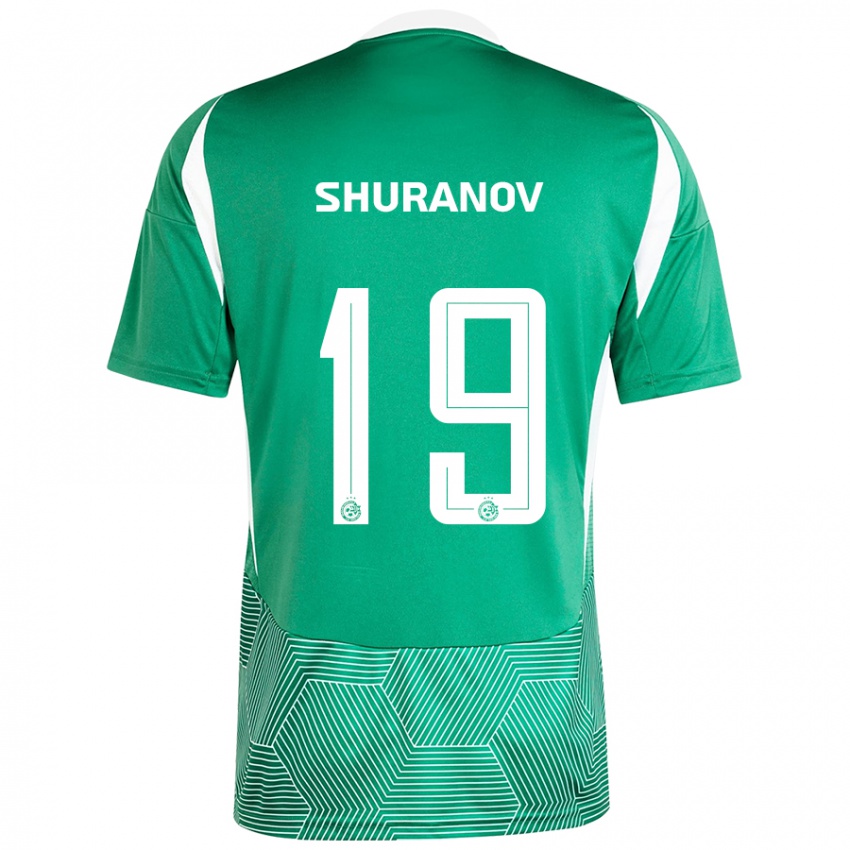 Kinder Erik Shuranov #19 Grün Weiß Heimtrikot Trikot 2024/25 T-Shirt Schweiz