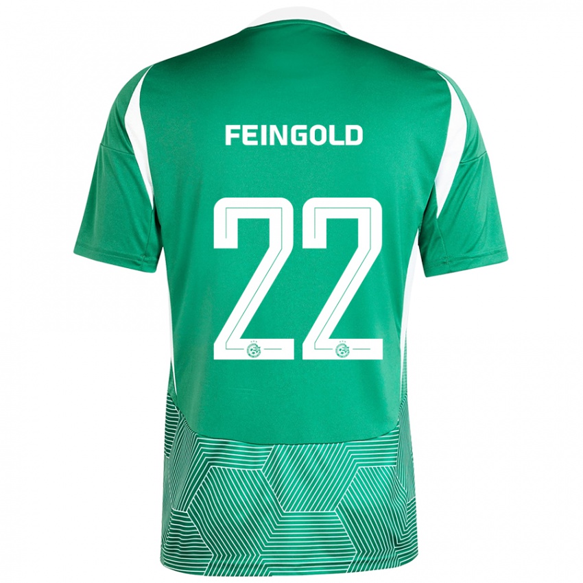 Kinder Ilay Feingold #22 Grün Weiß Heimtrikot Trikot 2024/25 T-Shirt Schweiz