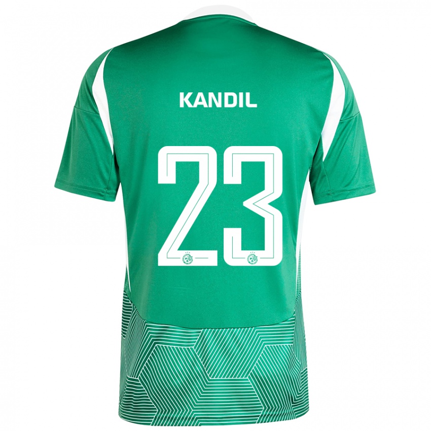 Kinder Maor Kandil #23 Grün Weiß Heimtrikot Trikot 2024/25 T-Shirt Schweiz