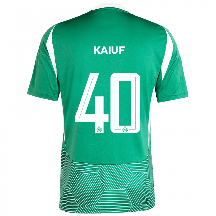 Kinder Sharif Kaiuf #40 Grün Weiß Heimtrikot Trikot 2024/25 T-Shirt Schweiz