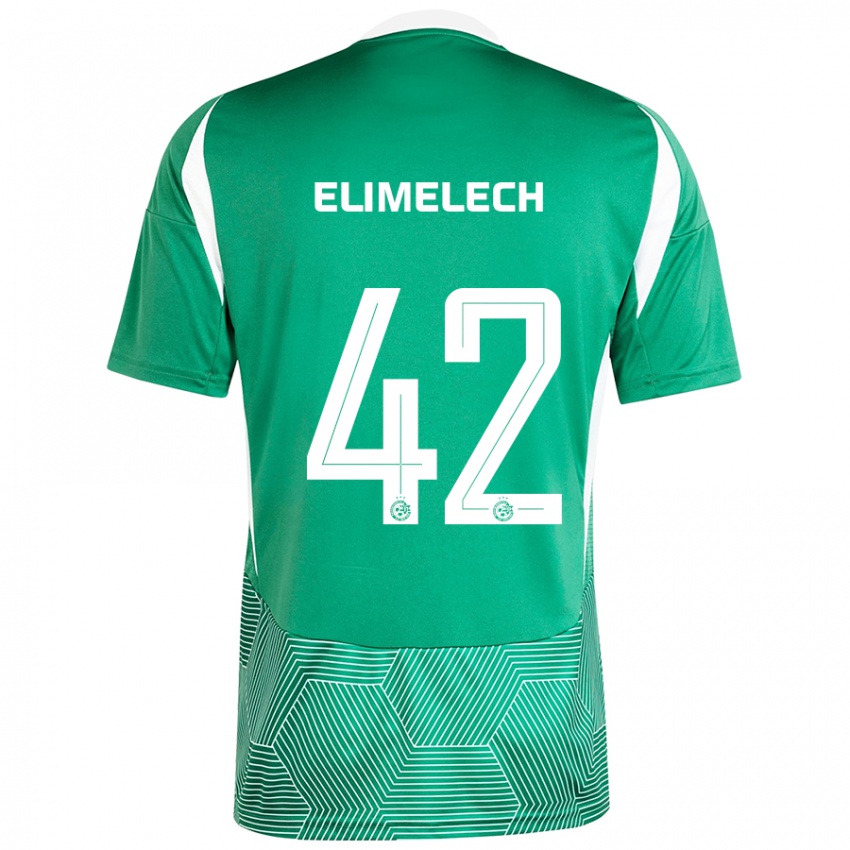 Kinder Roey Elimelech #42 Grün Weiß Heimtrikot Trikot 2024/25 T-Shirt Schweiz