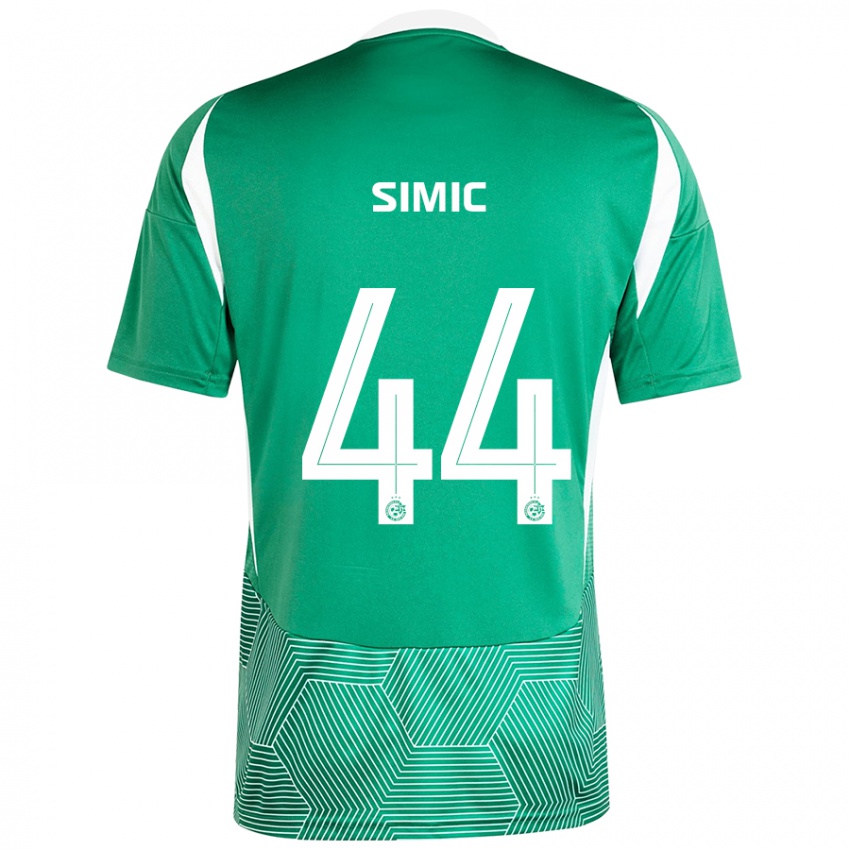 Kinder Lorenco Simic #44 Grün Weiß Heimtrikot Trikot 2024/25 T-Shirt Schweiz