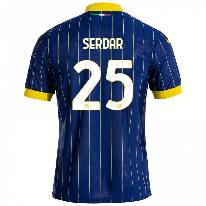 Kinder Suat Serdar #25 Blau Gelb Heimtrikot Trikot 2024/25 T-Shirt Schweiz