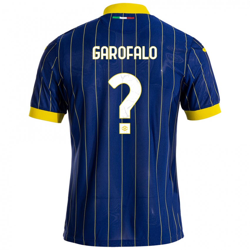 Kinder Lorenzo Garofalo #0 Blau Gelb Heimtrikot Trikot 2024/25 T-Shirt Schweiz