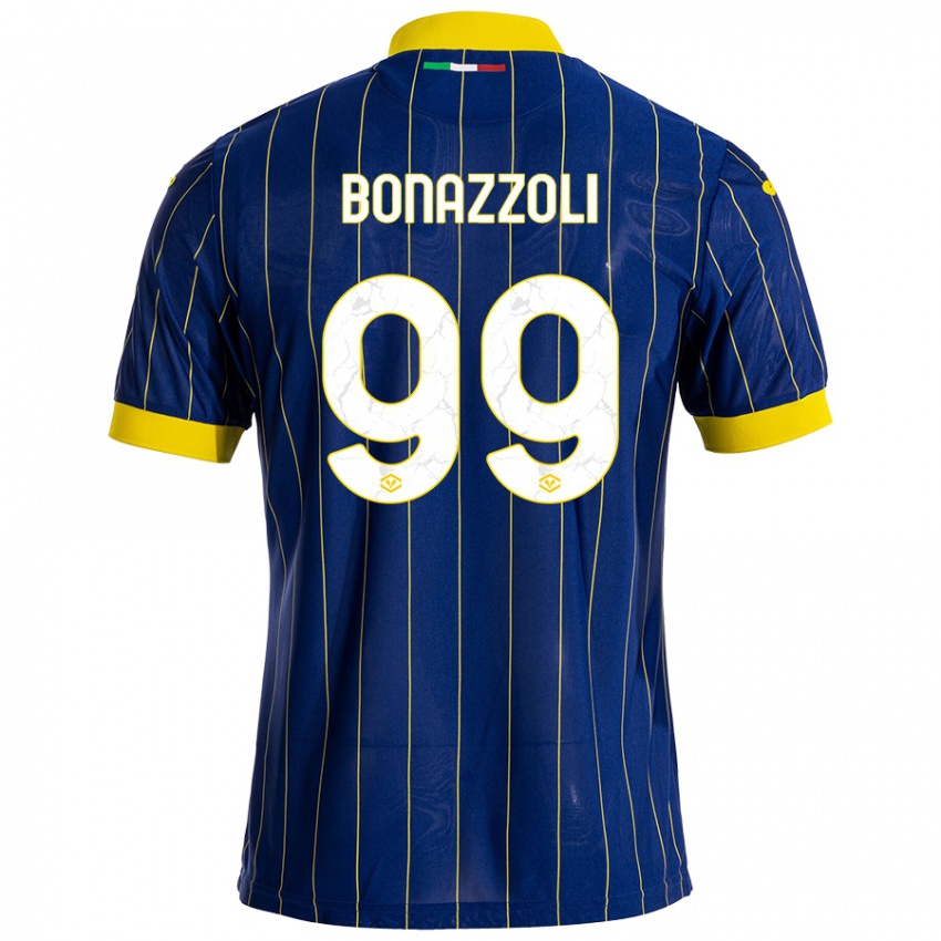 Kinder Federico Bonazzoli #99 Blau Gelb Heimtrikot Trikot 2024/25 T-Shirt Schweiz