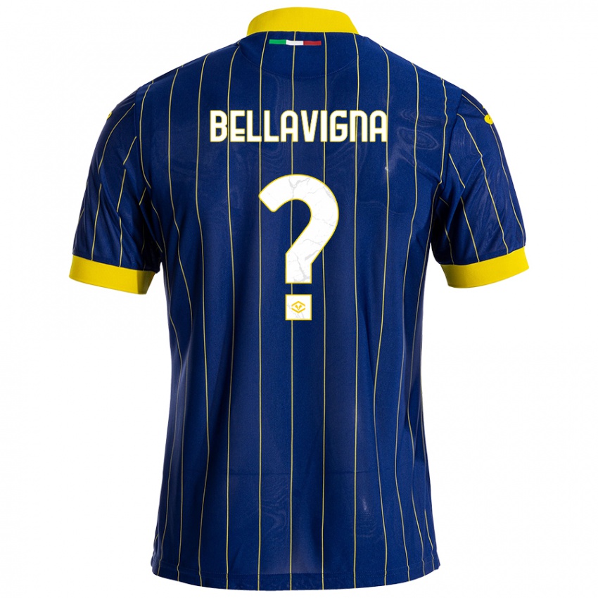 Kinder Marco Bellavigna #0 Blau Gelb Heimtrikot Trikot 2024/25 T-Shirt Schweiz