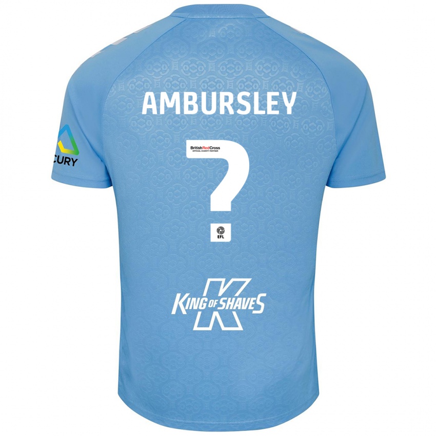 Kinder Conrad Ambursley #0 Blau Weiß Heimtrikot Trikot 2024/25 T-Shirt Schweiz