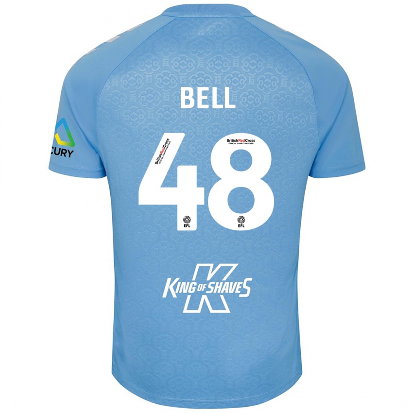 Kinder Luke Bell #48 Blau Weiß Heimtrikot Trikot 2024/25 T-Shirt Schweiz