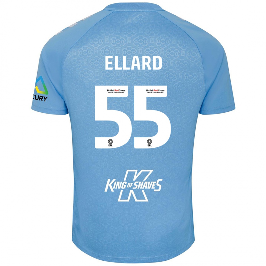 Kinder Aston Ellard #55 Blau Weiß Heimtrikot Trikot 2024/25 T-Shirt Schweiz