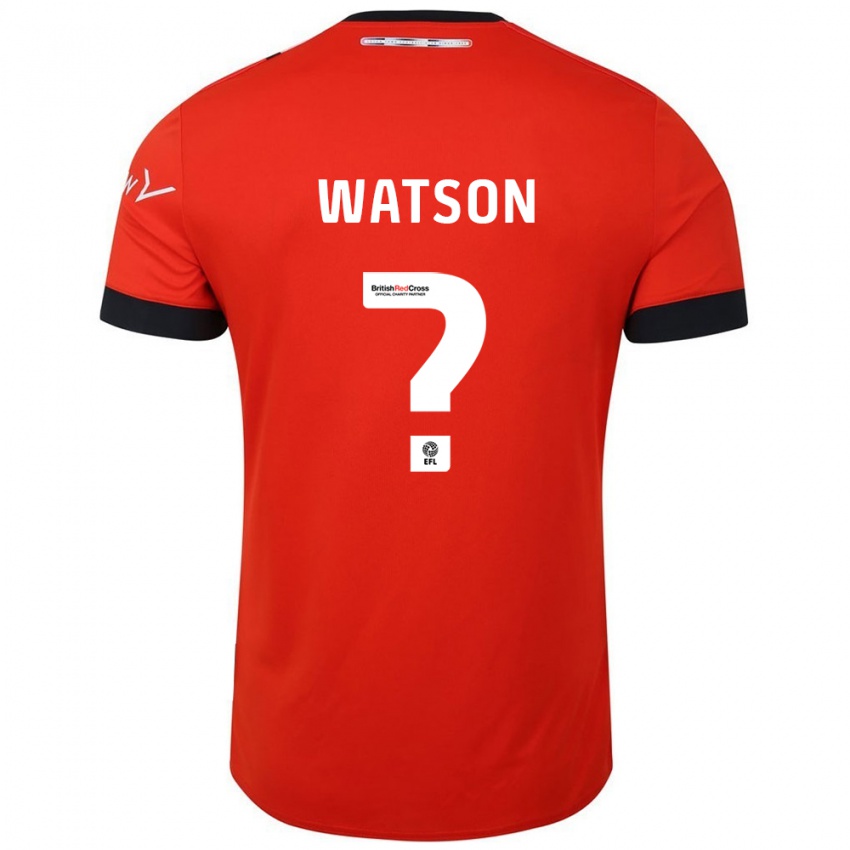 Enfant Maillot Louie Watson #0 Orange Noir Tenues Domicile 2024/25 T-Shirt Suisse