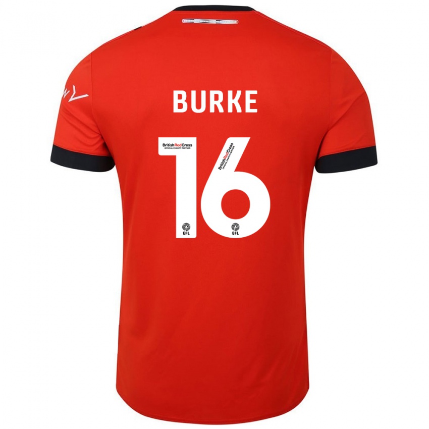 Kinder Reece Burke #16 Orange Schwarz Heimtrikot Trikot 2024/25 T-Shirt Schweiz