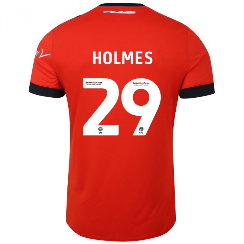 Kinder Tom Holmes #29 Orange Schwarz Heimtrikot Trikot 2024/25 T-Shirt Schweiz