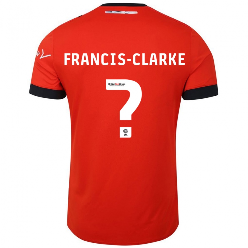 Kinder Aidan Francis-Clarke #0 Orange Schwarz Heimtrikot Trikot 2024/25 T-Shirt Schweiz