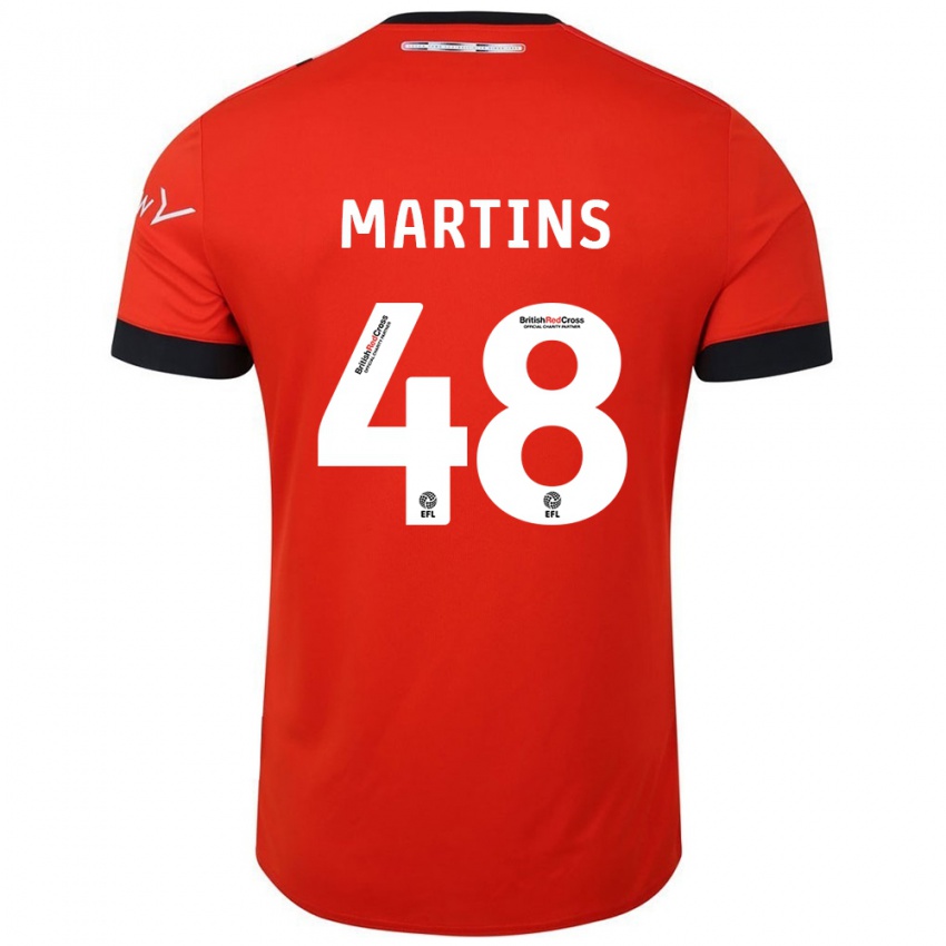 Enfant Maillot Dominic Dos Santos Martins #48 Orange Noir Tenues Domicile 2024/25 T-Shirt Suisse