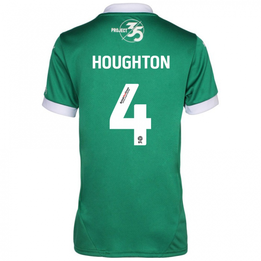 Kinder Jordan Houghton #4 Grün Weiß Heimtrikot Trikot 2024/25 T-Shirt Schweiz