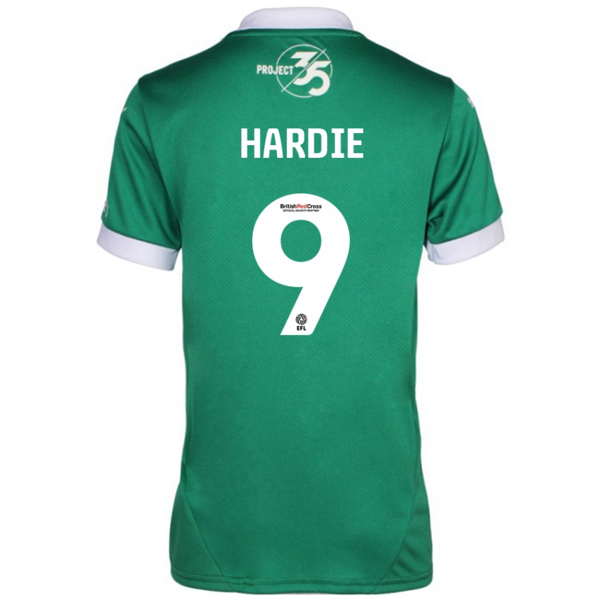 Kinder Ryan Hardie #9 Grün Weiß Heimtrikot Trikot 2024/25 T-Shirt Schweiz