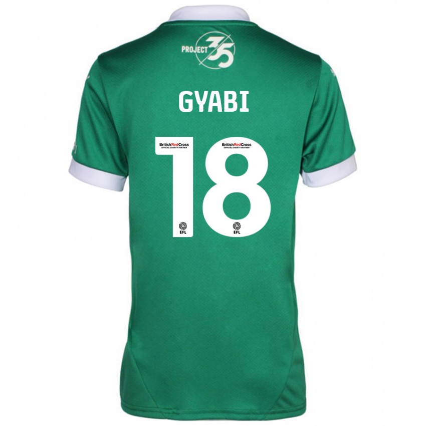 Kinder Darko Gyabi #18 Grün Weiß Heimtrikot Trikot 2024/25 T-Shirt Schweiz