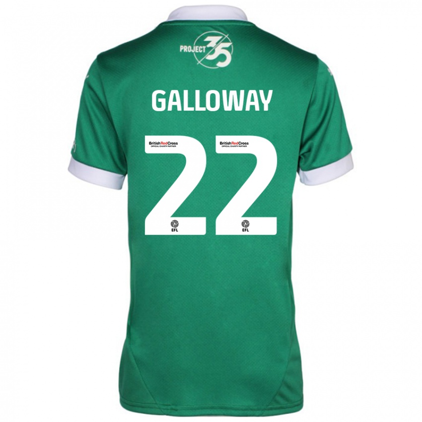 Kinder Brendan Galloway #22 Grün Weiß Heimtrikot Trikot 2024/25 T-Shirt Schweiz