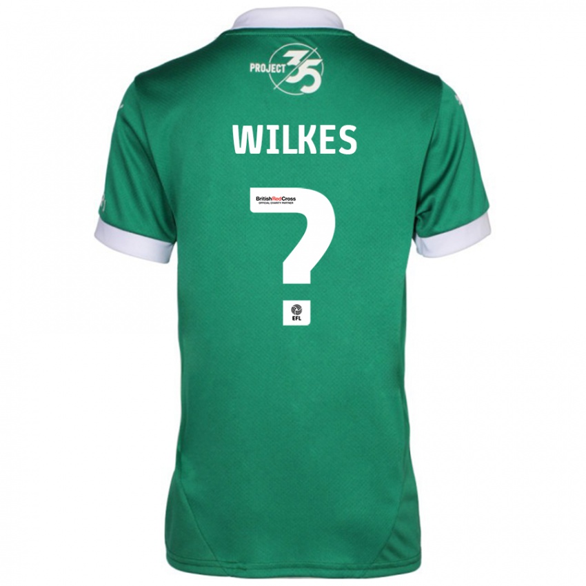 Enfant Maillot Finley Wilkes #0 Vert Blanc Tenues Domicile 2024/25 T-Shirt Suisse