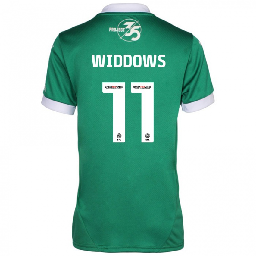 Kinder Jade Widdows #11 Grün Weiß Heimtrikot Trikot 2024/25 T-Shirt Schweiz