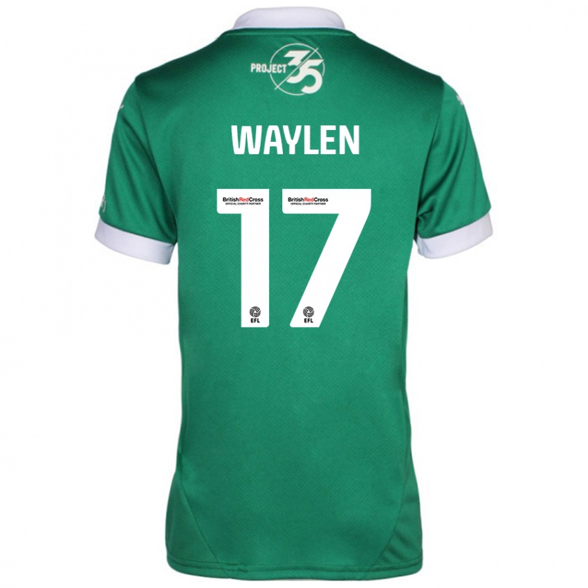 Kinder Libby Waylen #17 Grün Weiß Heimtrikot Trikot 2024/25 T-Shirt Schweiz