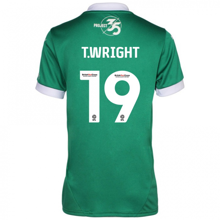 Kinder Tyreik Wright #19 Grün Weiß Heimtrikot Trikot 2024/25 T-Shirt Schweiz