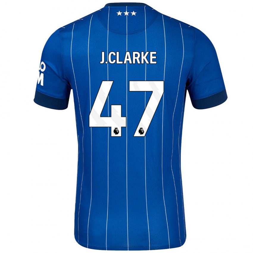 Enfant Maillot Jack Clarke #47 Bleu Marine Tenues Domicile 2024/25 T-Shirt Suisse