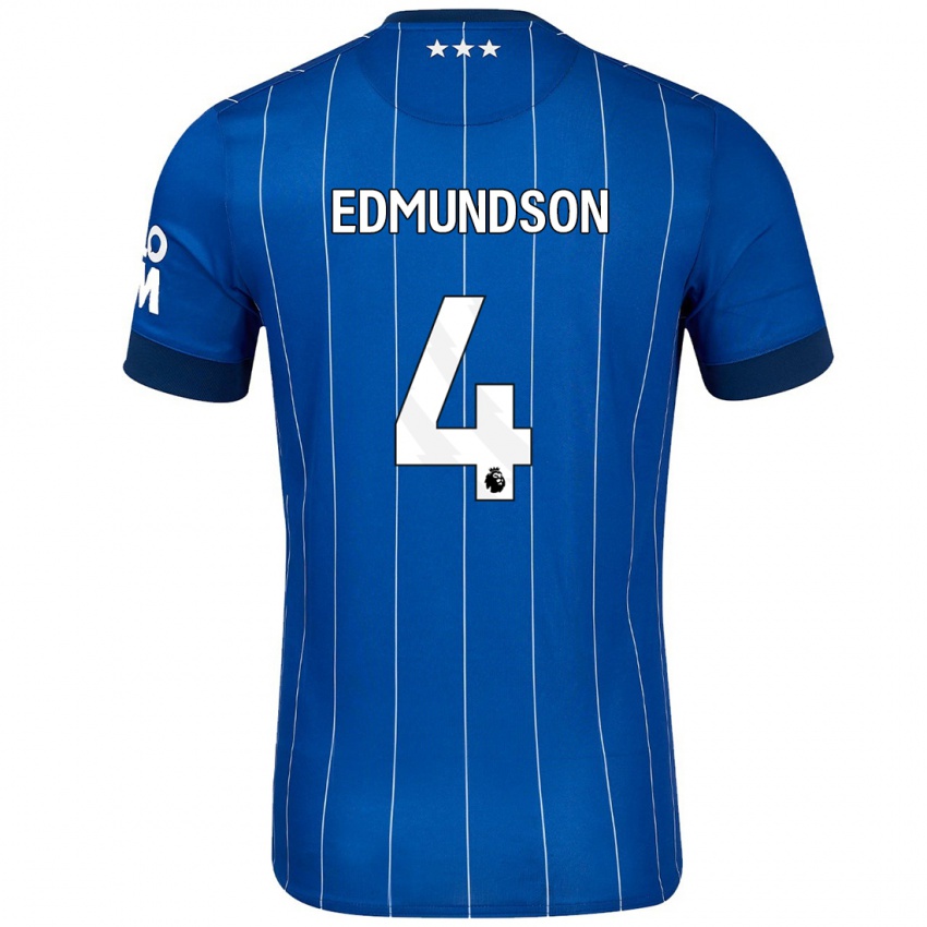 Kinder George Edmundson #4 Marineblau Heimtrikot Trikot 2024/25 T-Shirt Schweiz