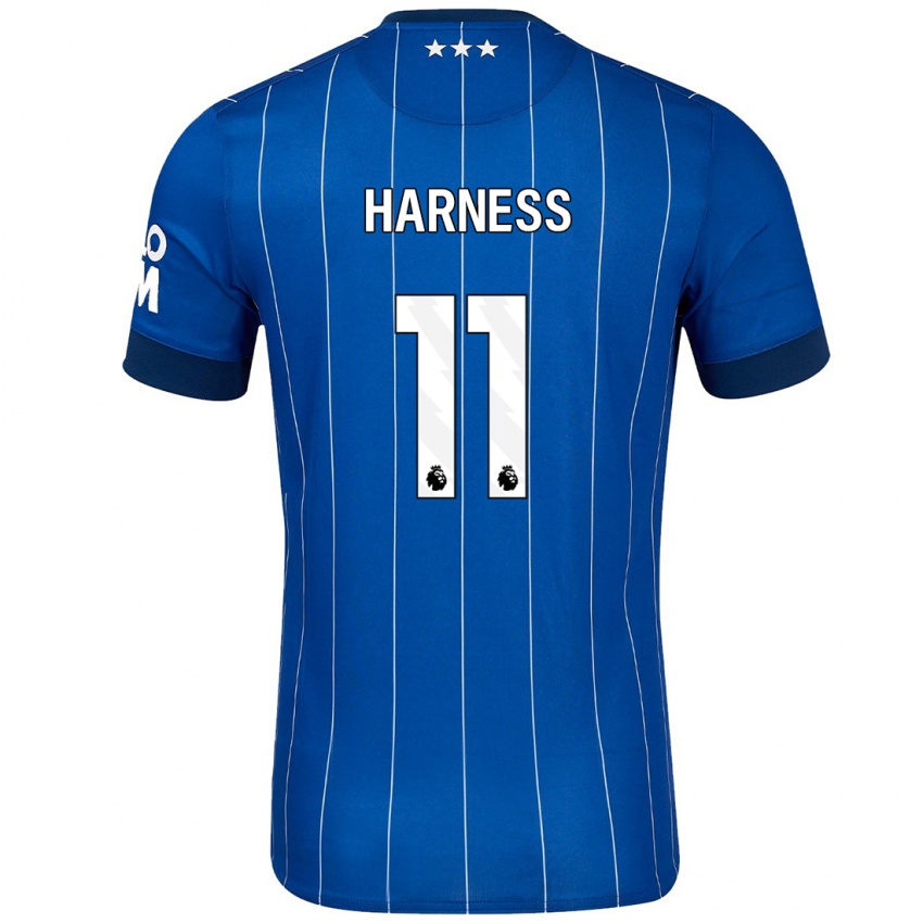 Kinder Marcus Harness #11 Marineblau Heimtrikot Trikot 2024/25 T-Shirt Schweiz