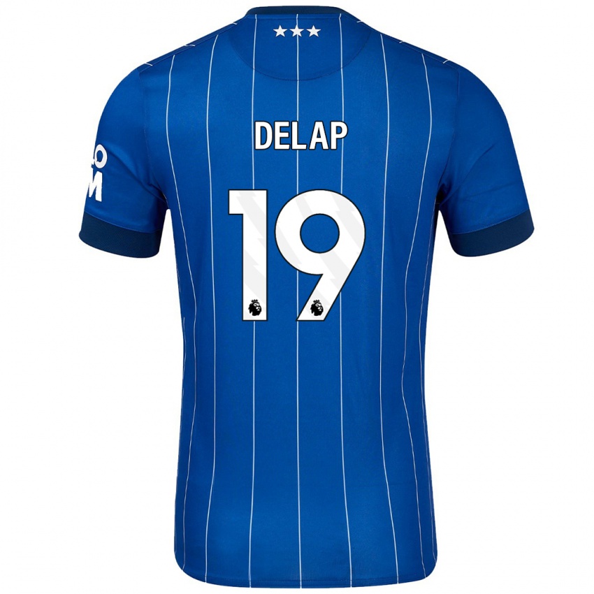 Kinder Liam Delap #19 Marineblau Heimtrikot Trikot 2024/25 T-Shirt Schweiz