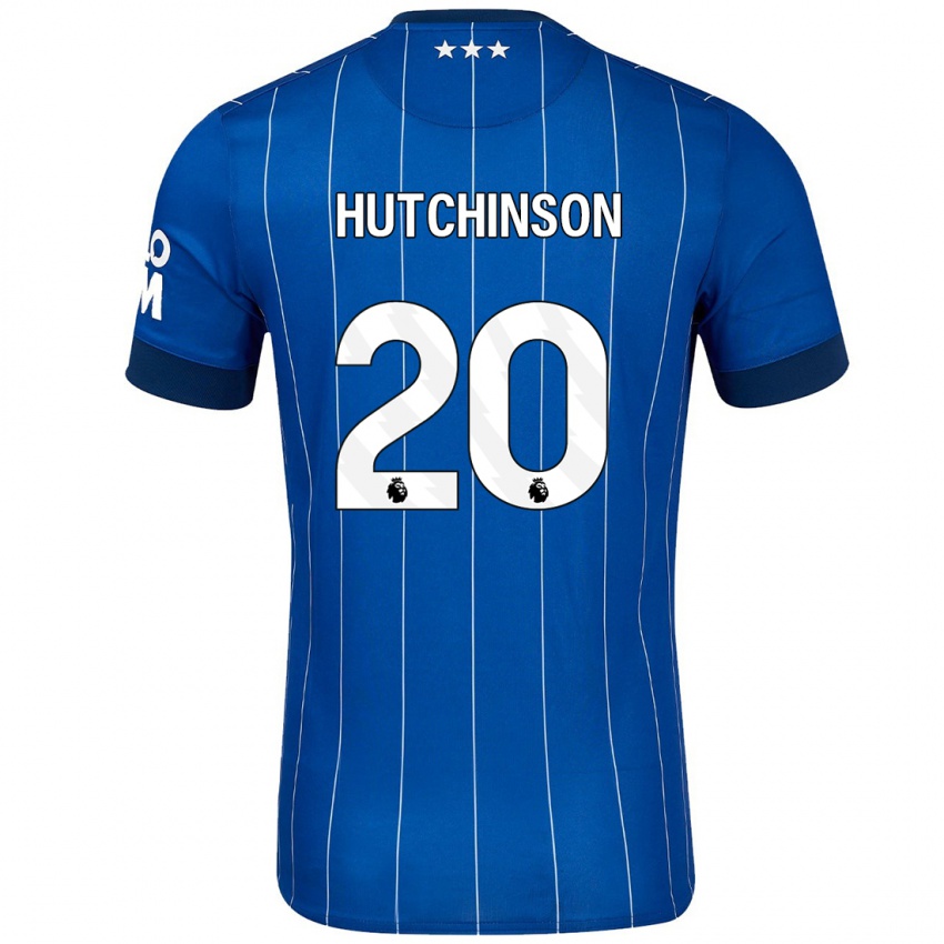 Kinder Omari Hutchinson #20 Marineblau Heimtrikot Trikot 2024/25 T-Shirt Schweiz