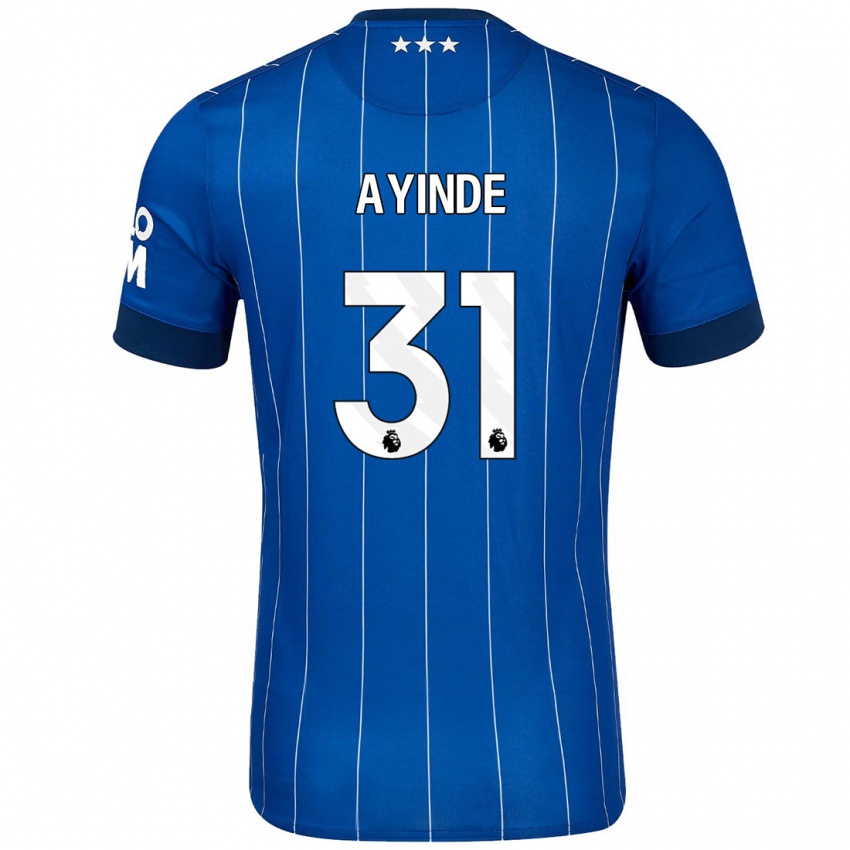 Kinder Leon Ayinde #31 Marineblau Heimtrikot Trikot 2024/25 T-Shirt Schweiz