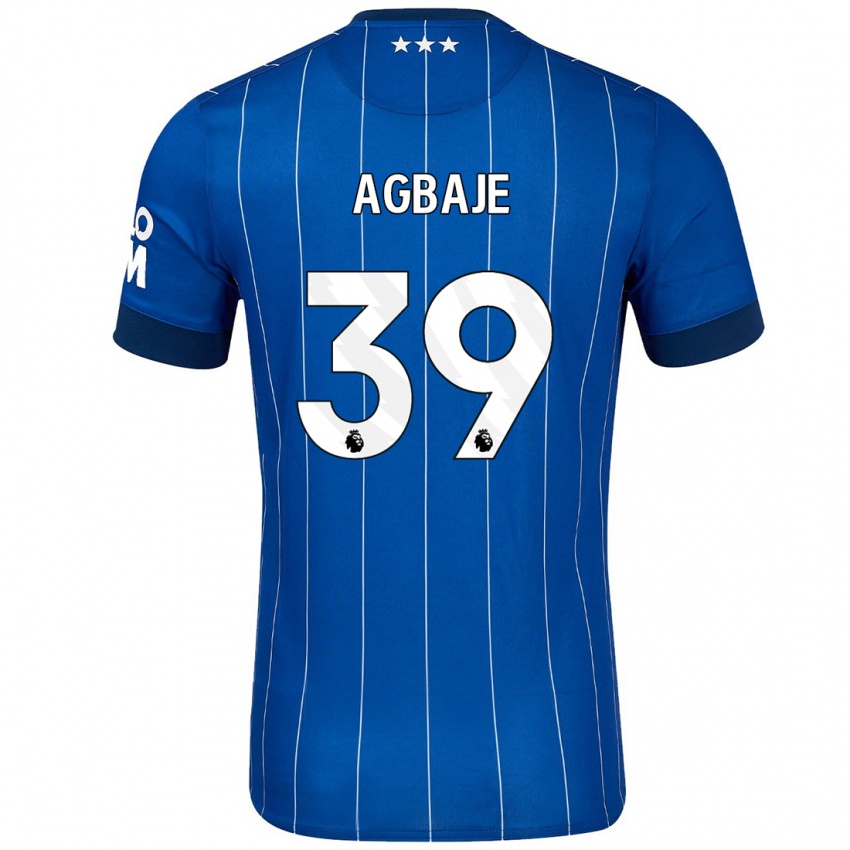 Kinder Edwin Agbaje #39 Marineblau Heimtrikot Trikot 2024/25 T-Shirt Schweiz