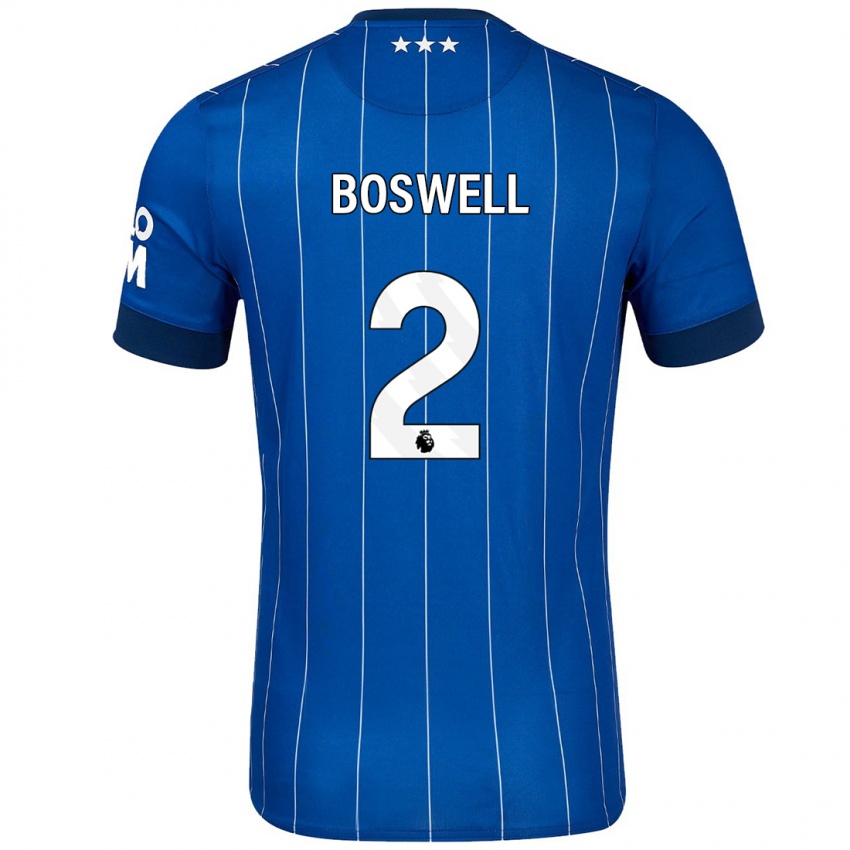 Kinder Maria Boswell #2 Marineblau Heimtrikot Trikot 2024/25 T-Shirt Schweiz