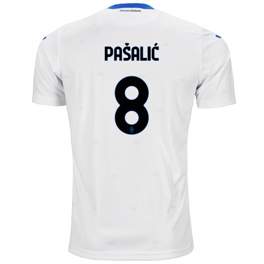 Kinder Mario Pasalic #8 Weiß Auswärtstrikot Trikot 2024/25 T-Shirt Schweiz