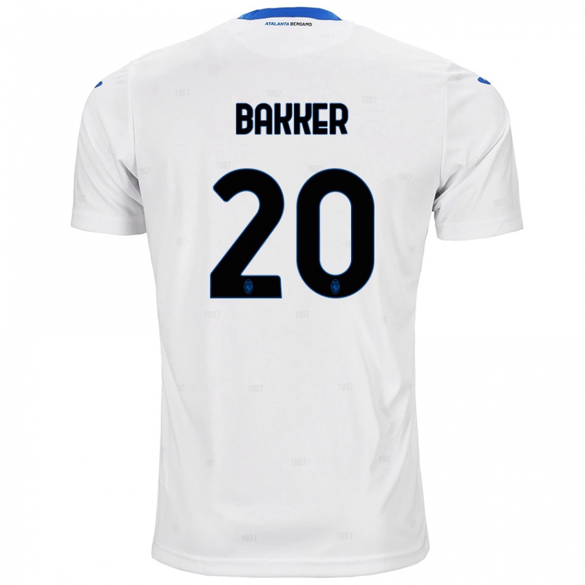 Kinder Mitchel Bakker #20 Weiß Auswärtstrikot Trikot 2024/25 T-Shirt Schweiz