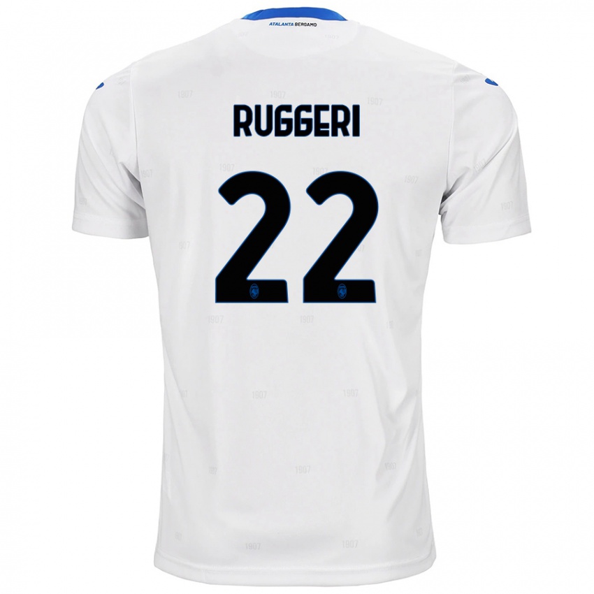 Kinder Matteo Ruggeri #22 Weiß Auswärtstrikot Trikot 2024/25 T-Shirt Schweiz