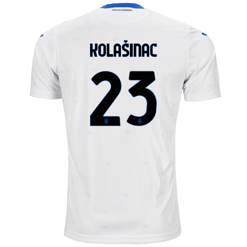 Kinder Sead Kolasinac #23 Weiß Auswärtstrikot Trikot 2024/25 T-Shirt Schweiz