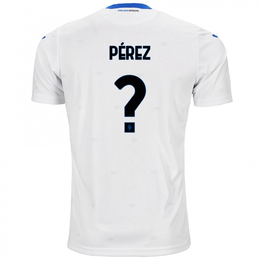 Kinder David Pérez #0 Weiß Auswärtstrikot Trikot 2024/25 T-Shirt Schweiz