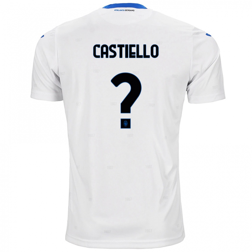 Kinder Alex Castiello #0 Weiß Auswärtstrikot Trikot 2024/25 T-Shirt Schweiz