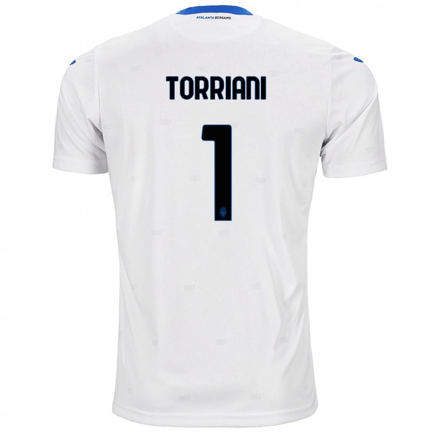 Kinder Andrea Torriani #1 Weiß Auswärtstrikot Trikot 2024/25 T-Shirt Schweiz