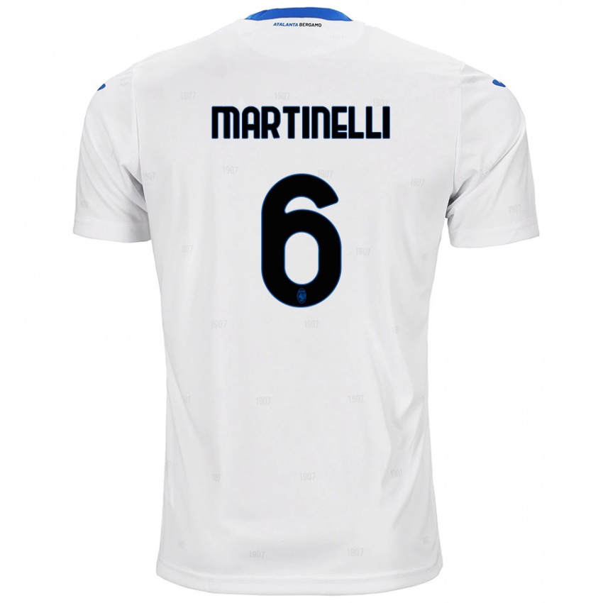 Kinder Gabriel Martinelli #6 Weiß Auswärtstrikot Trikot 2024/25 T-Shirt Schweiz