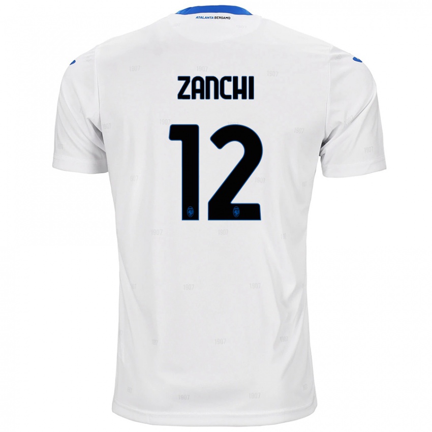 Kinder Edoardo Zanchi #12 Weiß Auswärtstrikot Trikot 2024/25 T-Shirt Schweiz