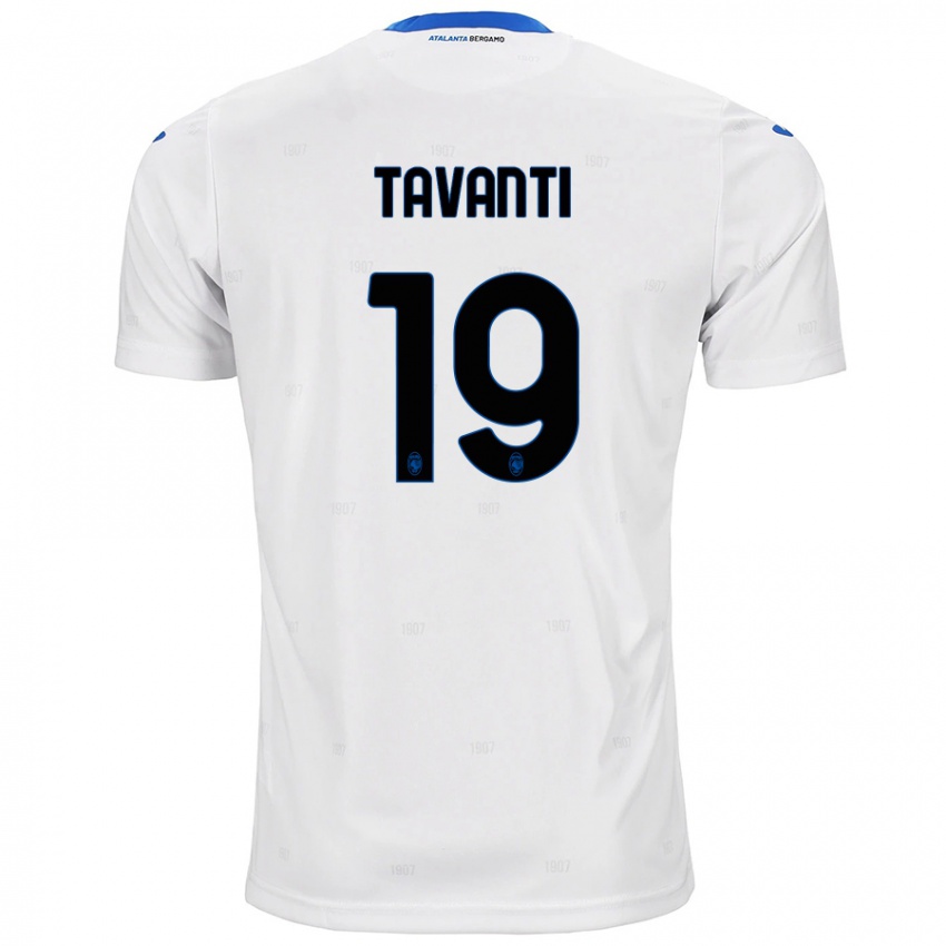 Kinder Mattia Tavanti #19 Weiß Auswärtstrikot Trikot 2024/25 T-Shirt Schweiz