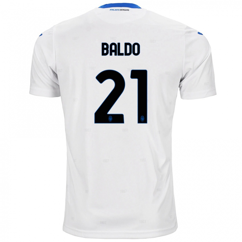 Kinder Nicolò Baldo #21 Weiß Auswärtstrikot Trikot 2024/25 T-Shirt Schweiz