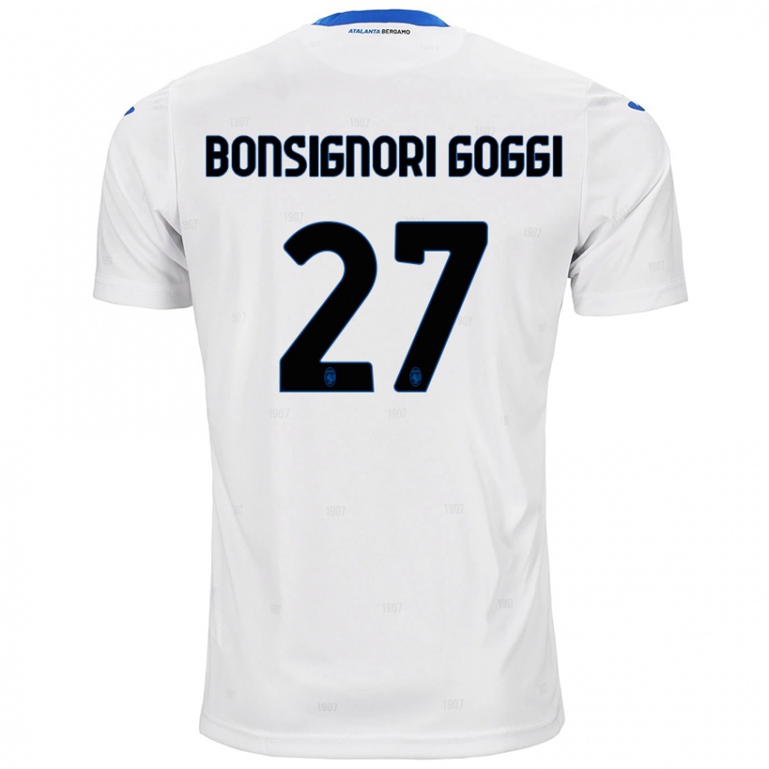 Kinder Lorenzo Bonsignori Goggi #27 Weiß Auswärtstrikot Trikot 2024/25 T-Shirt Schweiz