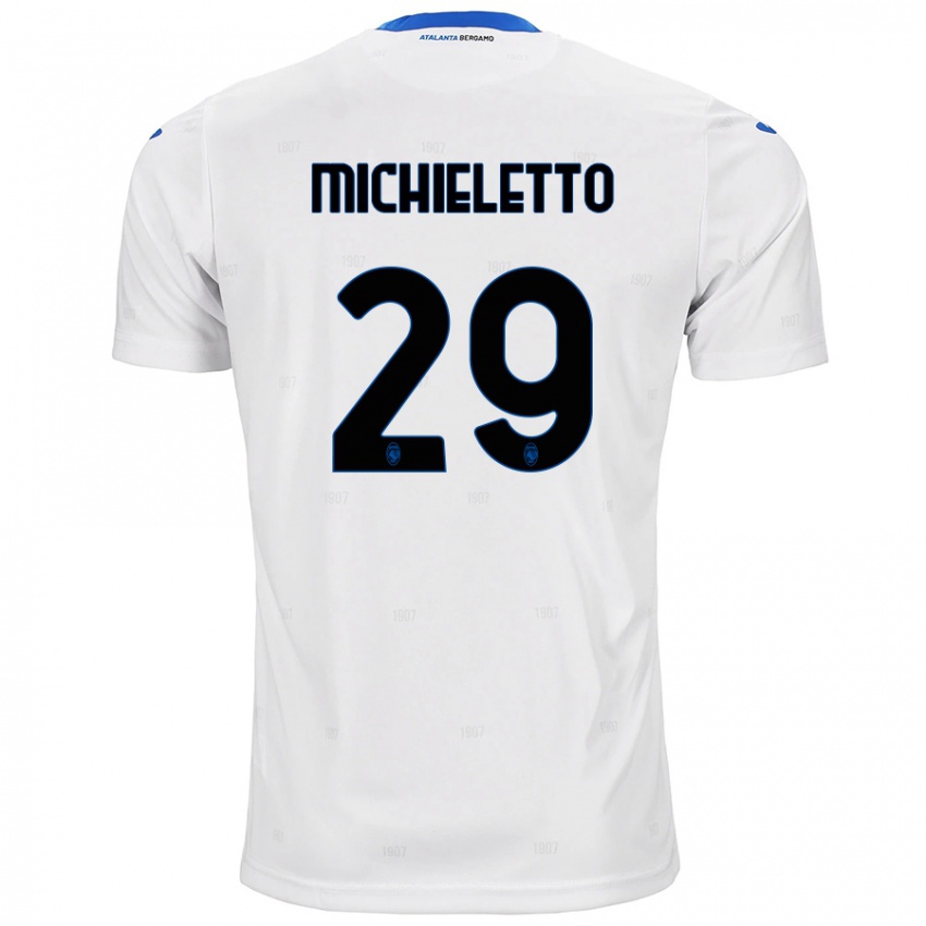 Kinder Andrea Michieletto #29 Weiß Auswärtstrikot Trikot 2024/25 T-Shirt Schweiz